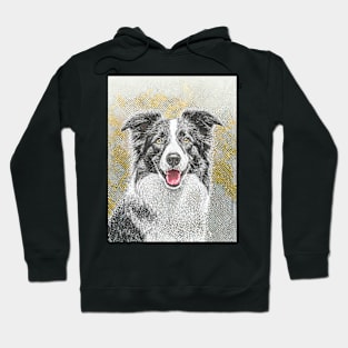 Dog Portrait - Border Collie Hoodie